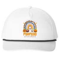 I Teach The Cutest Pumpkins In The Patch Retro Teacher Fall Snapback Five-Panel Rope Hat