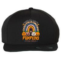 I Teach The Cutest Pumpkins In The Patch Retro Teacher Fall Wool Snapback Cap