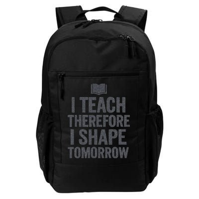 I Teach Therefore I Shape Tomorrow Vintage Teacher Backpack