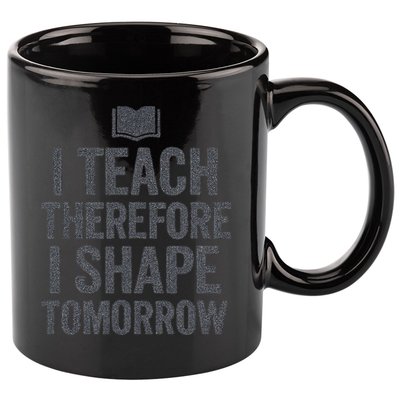 I Teach Therefore I Shape Tomorrow Vintage Teacher 11oz C Handle Ceramic Mug