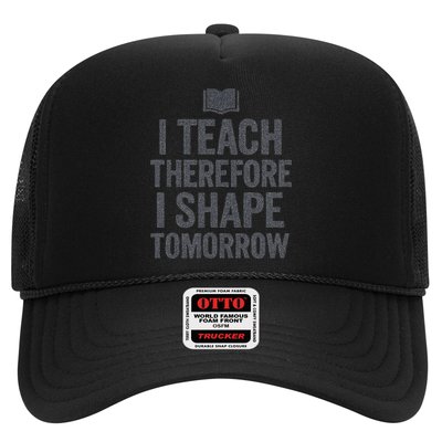 I Teach Therefore I Shape Tomorrow Vintage Teacher Hat