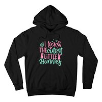 I Teach The Cute Little Bunny Easter Teacher Women Gift Hoodie