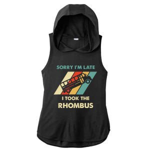 I Took The Rhombus Funny Math Nerd Ladies PosiCharge Tri-Blend Wicking Draft Hoodie Tank