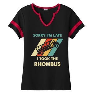 I Took The Rhombus Funny Math Nerd Ladies Halftime Notch Neck Tee