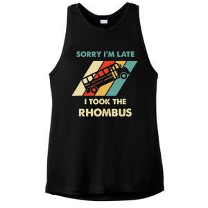 I Took The Rhombus Funny Math Nerd Ladies PosiCharge Tri-Blend Wicking Tank