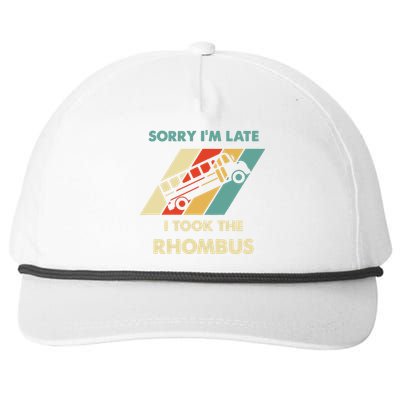 I Took The Rhombus Funny Math Nerd Snapback Five-Panel Rope Hat