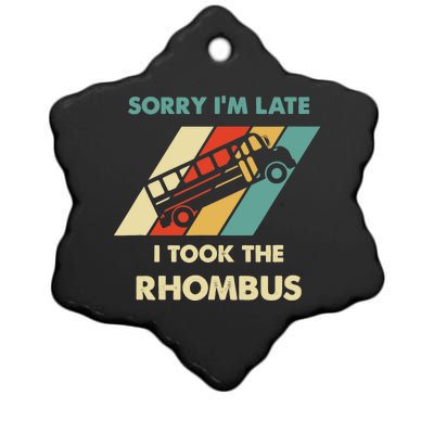 I Took The Rhombus Funny Math Nerd Ceramic Star Ornament