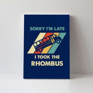 I Took The Rhombus Funny Math Nerd Canvas