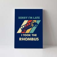 I Took The Rhombus Funny Math Nerd Canvas