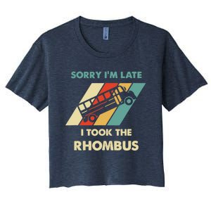 I Took The Rhombus Funny Math Nerd Women's Crop Top Tee