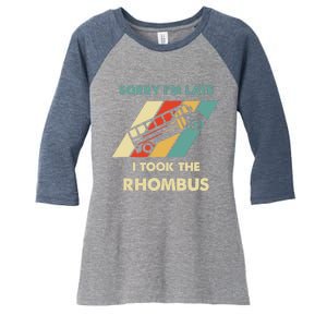 I Took The Rhombus Funny Math Nerd Women's Tri-Blend 3/4-Sleeve Raglan Shirt