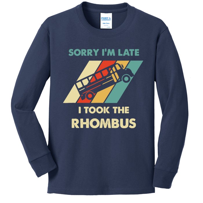 I Took The Rhombus Funny Math Nerd Kids Long Sleeve Shirt