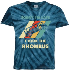 I Took The Rhombus Funny Math Nerd Kids Tie-Dye T-Shirt