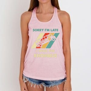 I Took The Rhombus Funny Math Nerd Women's Knotted Racerback Tank