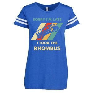 I Took The Rhombus Funny Math Nerd Enza Ladies Jersey Football T-Shirt