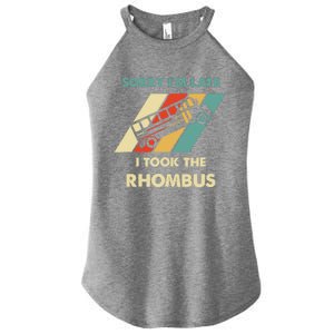 I Took The Rhombus Funny Math Nerd Women's Perfect Tri Rocker Tank