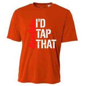 ID Tap That Fire Hydrant Funny Firefighter Adult Humor Gift Cooling Performance Crew T-Shirt