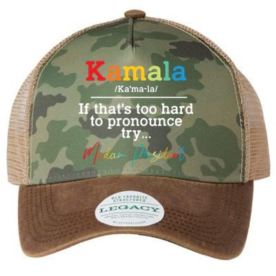 If Thats Too Hard To Pronounce Try Madam President Legacy Tie Dye Trucker Hat