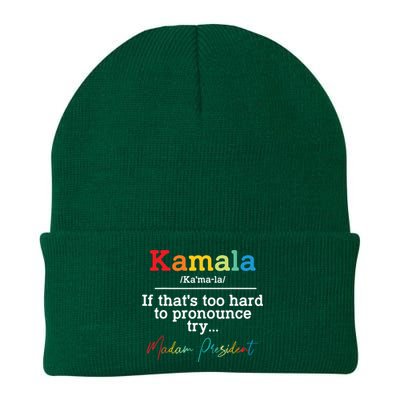 If Thats Too Hard To Pronounce Try Madam President Knit Cap Winter Beanie