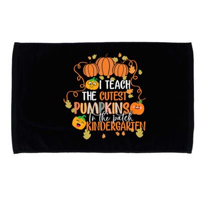 I Teach The Cutest Pumpkins In The Patch Kindergarten Gift Microfiber Hand Towel