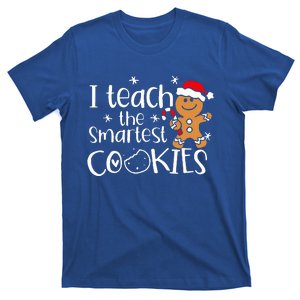 I Teach The Smartest Cookies Christmas Gingerbread Santa Hat  T-Shirt