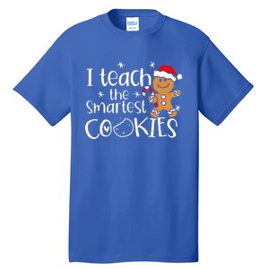 I Teach The Smartest Cookies Christmas Gingerbread Santa Hat  Tall T-Shirt