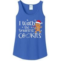 I Teach The Smartest Cookies Christmas Gingerbread Santa Hat  Ladies Essential Tank