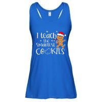 I Teach The Smartest Cookies Christmas Gingerbread Santa Hat  Ladies Essential Flowy Tank