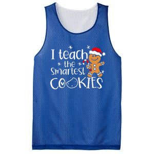 I Teach The Smartest Cookies Christmas Gingerbread Santa Hat  Mesh Reversible Basketball Jersey Tank