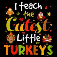 I Teach The Cutest Little Turkeys Pre K Teacher Thanksgiving Wool Snapback Cap