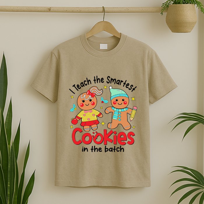 I Teach The Smartest Cookies In The Batch Christmas Teacher T-Shirt