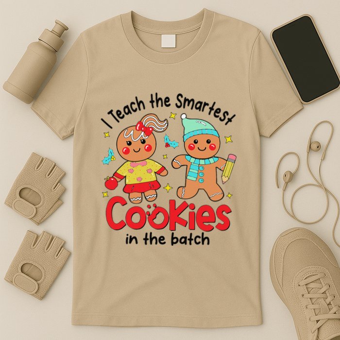 I Teach The Smartest Cookies In The Batch Christmas Teacher T-Shirt