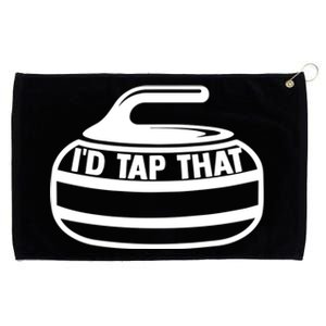 ID Tap That Curling Stone Ice Curling Curler Curling Game Great Gift Grommeted Golf Towel