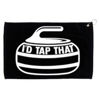 ID Tap That Curling Stone Ice Curling Curler Curling Game Great Gift Grommeted Golf Towel