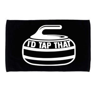 ID Tap That Curling Stone Ice Curling Curler Curling Game Great Gift Microfiber Hand Towel