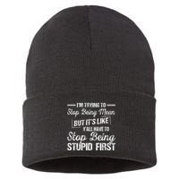 Im Trying To Stop Being Mean But Its Like Yall Have To Sustainable Knit Beanie