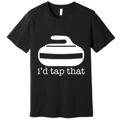 ID Tap That Funny Curling Sport Gift Premium T-Shirt