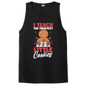 I Teach The Smartest Cookies Gingerbread Funny Teacher Xmas Great Gift PosiCharge Competitor Tank