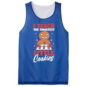 I Teach The Smartest Cookies Gingerbread Funny Teacher Xmas Great Gift Mesh Reversible Basketball Jersey Tank