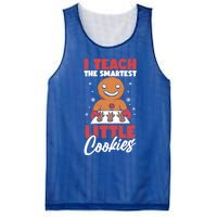 I Teach The Smartest Cookies Gingerbread Funny Teacher Xmas Great Gift Mesh Reversible Basketball Jersey Tank