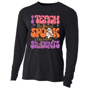 I Teach The Most Spooktacular Students Halloween Teacher Cooling Performance Long Sleeve Crew