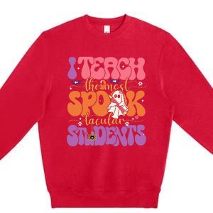 I Teach The Most Spooktacular Students Halloween Teacher Premium Crewneck Sweatshirt