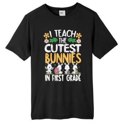 I Teach The Cutest Bunnies In 1St Grade Easter Teacher Life Gift Tall Fusion ChromaSoft Performance T-Shirt