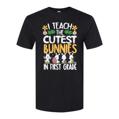 I Teach The Cutest Bunnies In 1St Grade Easter Teacher Life Gift Softstyle CVC T-Shirt