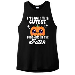 I Teach The Cutest Pumpkins In The Patch Teacher Gift Ladies PosiCharge Tri-Blend Wicking Tank