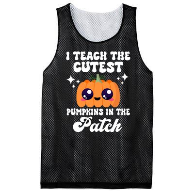 I Teach The Cutest Pumpkins In The Patch Teacher Gift Mesh Reversible Basketball Jersey Tank