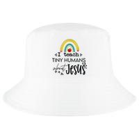 I Teach Tiny Humans About Jesus Sunday School Teacher Cool Comfort Performance Bucket Hat