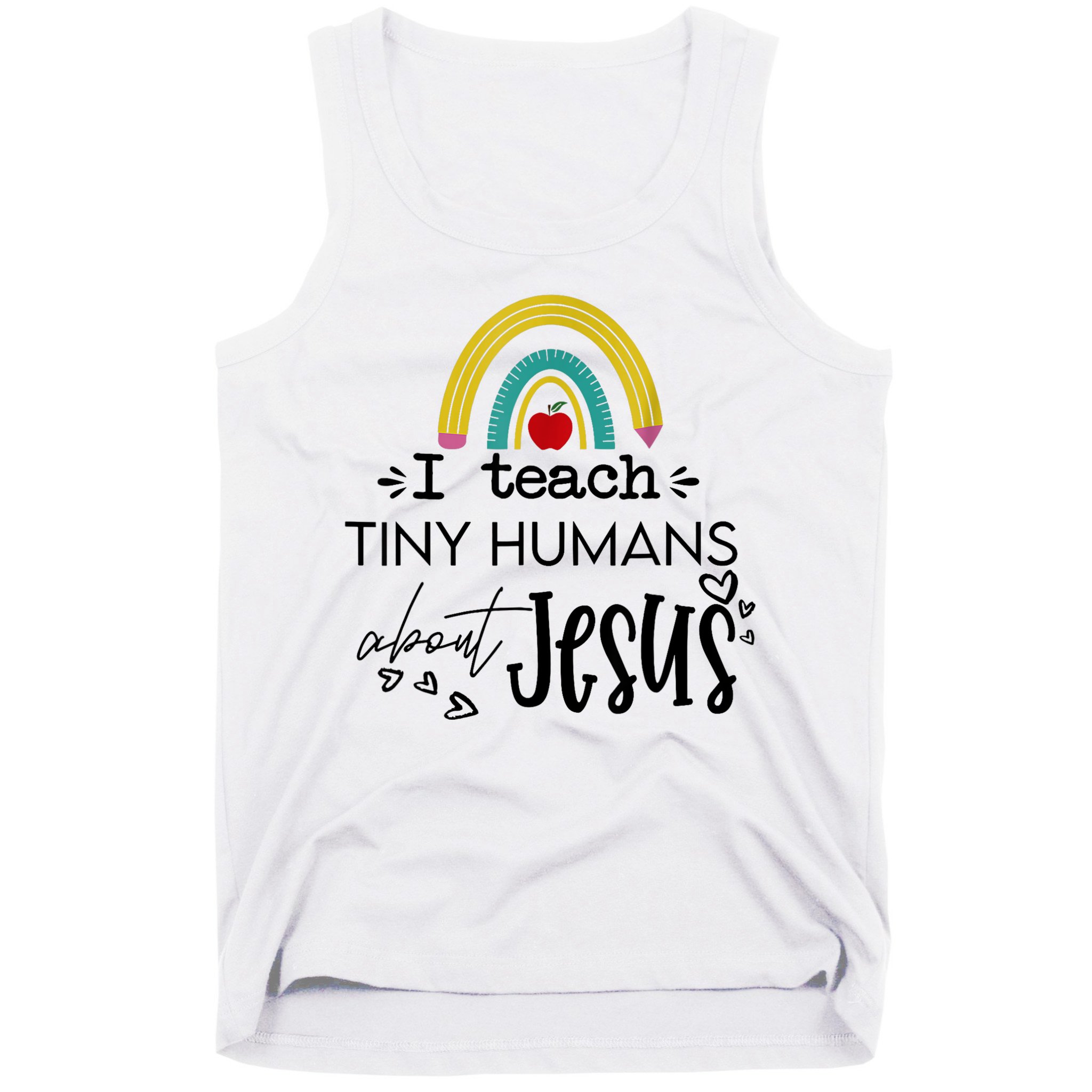 I Teach Tiny Humans About Jesus Sunday School Teacher Tank Top