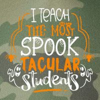 I Teach The Most Spooktacular Students Halloween Teacher Legacy Tie Dye Trucker Hat