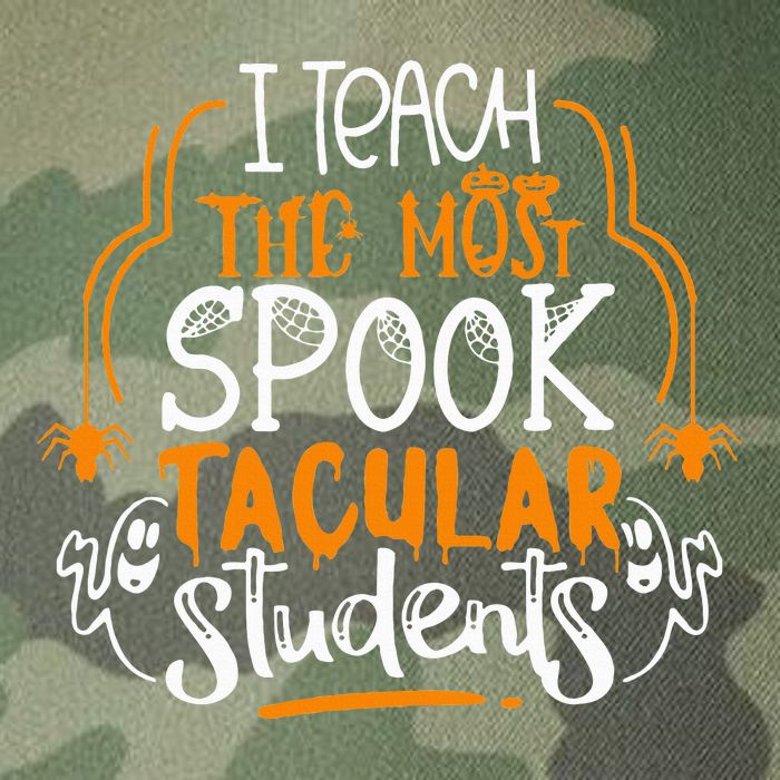 I Teach The Most Spooktacular Students Halloween Teacher Legacy Tie Dye Trucker Hat